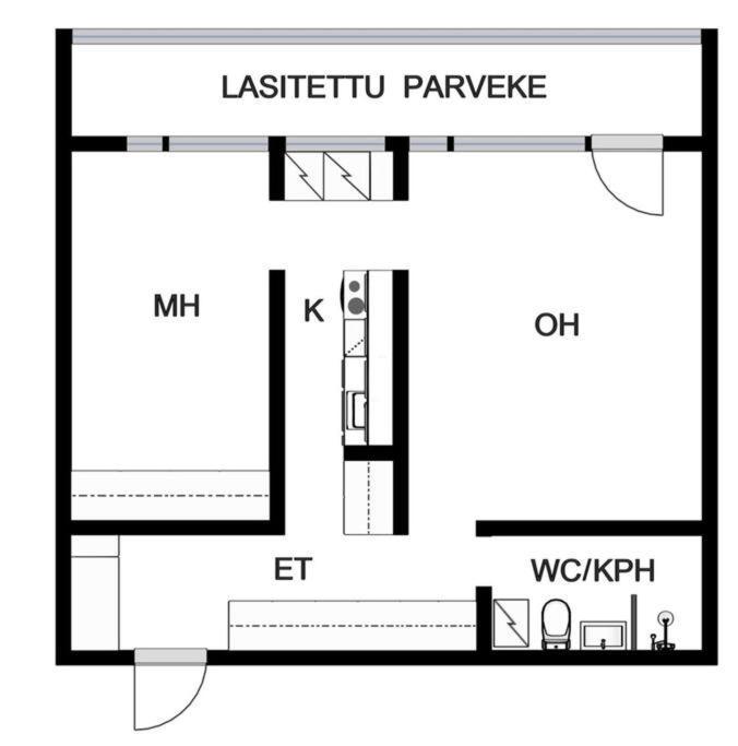 Scandinavian 2-Rooms Apartment City Center 헬싱키 외부 사진